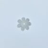 Daisy Flower Beads White Mother Of Pearl Hand Carved DIY Jewelry Making WM-0179