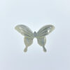 2pc Butterfly Beads White Mother Of Pearl Hand Carved Pendants WM-0027