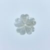 6pc 20mm Hand Carved White Mother of Pearl 5-petal Flower Beads WM-0188