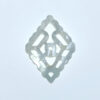 2pc Rhombus Filigree Beads White Mother Of Pearl WM-0011