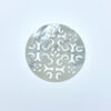 2pc Round Filigree Beads White Mother Of Pearl DIY Jewelry WM-0111
