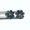 10pc Black Daisy Flower Mother Of Pearl Beads 15mm BM-0022