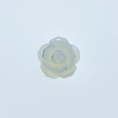 10pc Rose Flower Beads White Mother Of Pearl 10mm Pendants Charms WM-0019