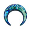 2pc 20mm Abalone Shell Crescent Moon Beads For DIY Earrings Jewelry Minimalistic Design AB-0005