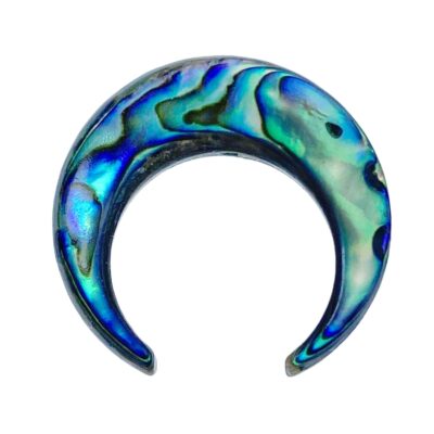 2pc 20mm Abalone Shell Crescent Moon Beads For DIY Earrings Jewelry Minimalistic Design AB-0005