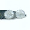 10pc Daisy Flower Beads White Mother Of Pearl 12mm Hand Carved WM-0083