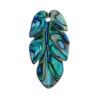4pc Leaf Beads Natural Abalone Paua Shell Hand Carved AB-0014