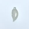 9mm x 20mm White Mother of Pearl Hand Carved Leaf Pendants WM-0163