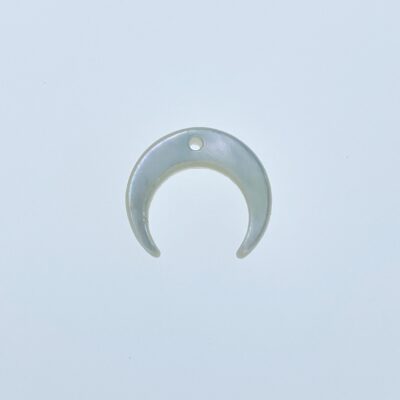10pc Crescent Moon Mother Of Pearl Beads 12mm DIY Bridal Jewelry Earrings Charms Pendants Natural Organic White Pearl Shell WM-0054