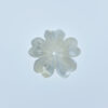 6pc Flower Beads White Mother of Pearl WM-0117