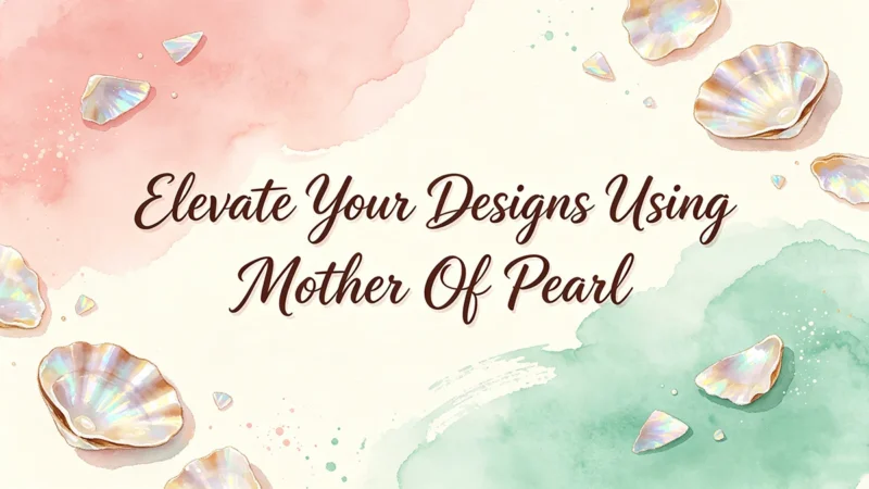 Elevate your jewelry designs using mother of pearl beads.