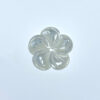 10pc Topical Flower White Mother Of Pearl 15mm Hand Carved Beads WM-0217