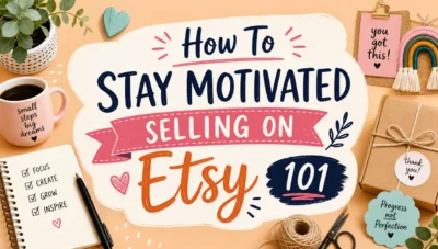 Learn how to stay motivated selling on Etsy for a greater chance of success.