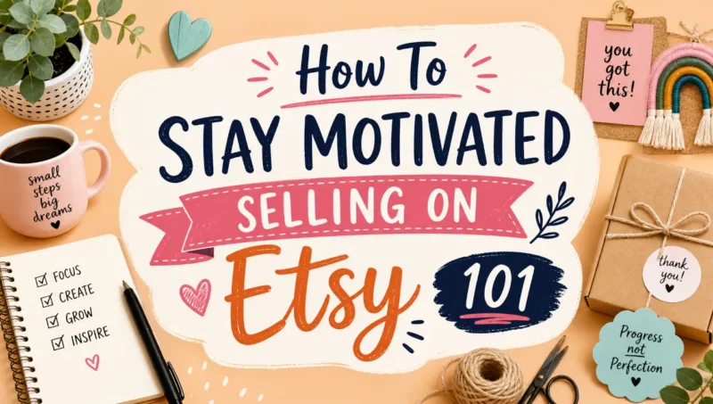 Learn how to stay motivated selling on Etsy for a greater chance of success.